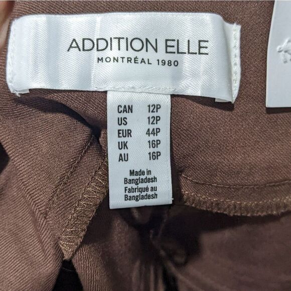 Nwt Addition Elle | Savvy Universal Fit Straight Leg Pant in Brown - Picture 7 of 10